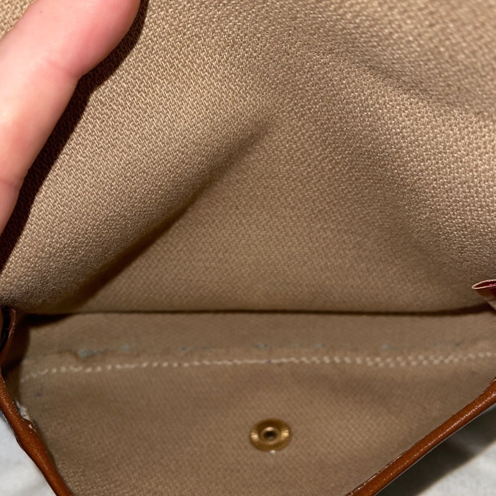 Dooney & Bourke Cream, Blue and Brown Pouch by Dooney & Bourke Pouch Wristlet - Picture 7 of 9